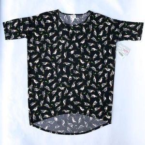 LuLaRoe Quail Irma Tee - Size Small
